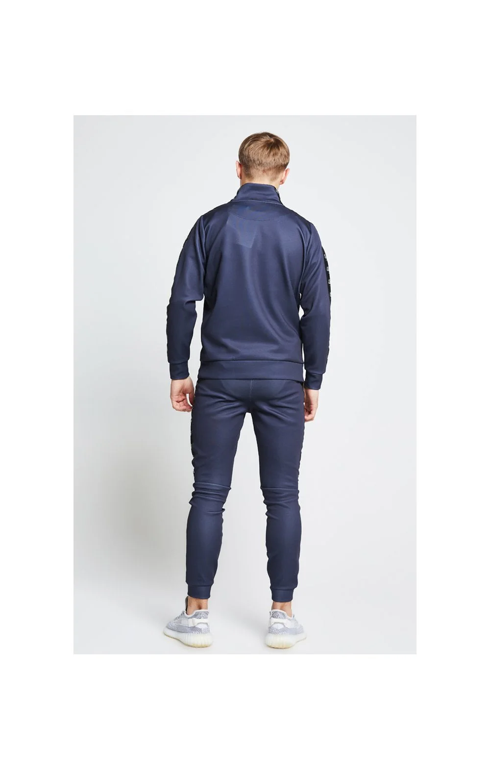 Illusive London Tape Cuffed Joggers – Grey - Image 7