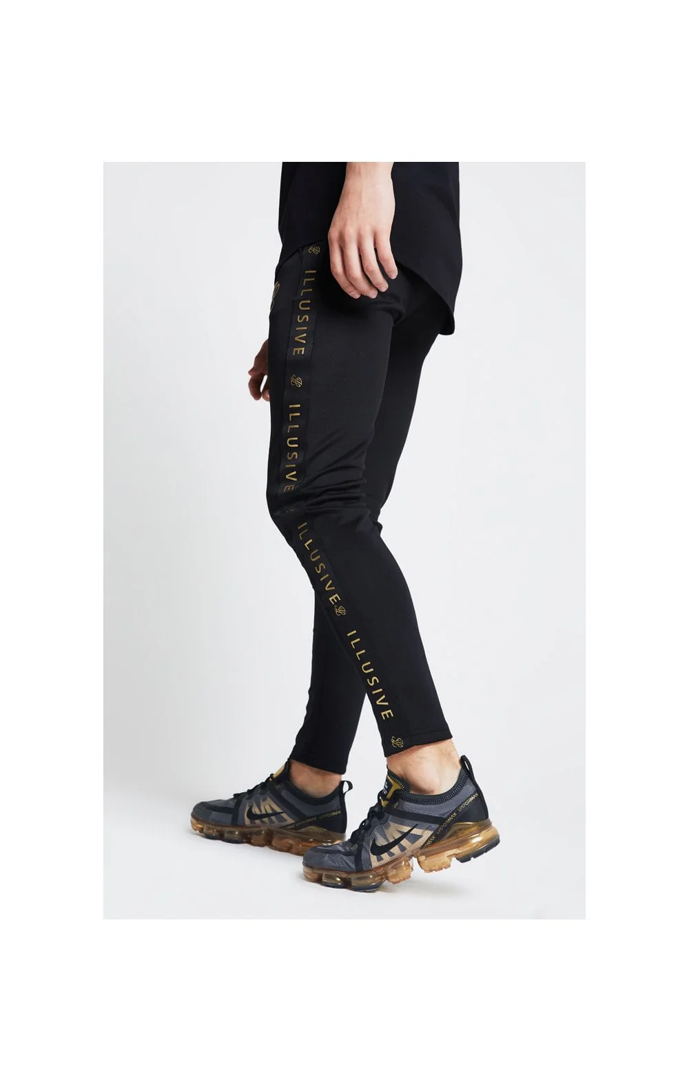 Illusive London Tape Joggers - Black - Image 2