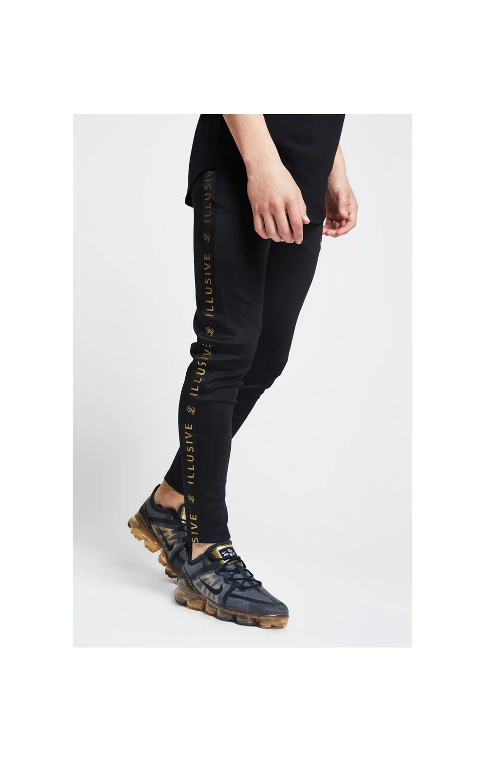 Illusive London Tape Joggers - Black - Image 3