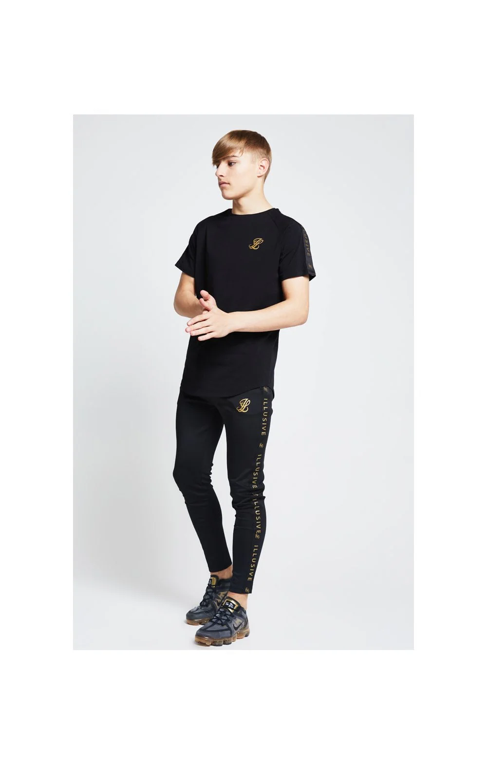 Illusive London Tape Joggers - Black - Image 5