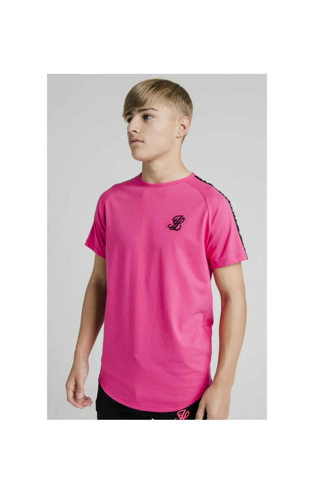 Illusive London Tape Tee – Pink - Image 2