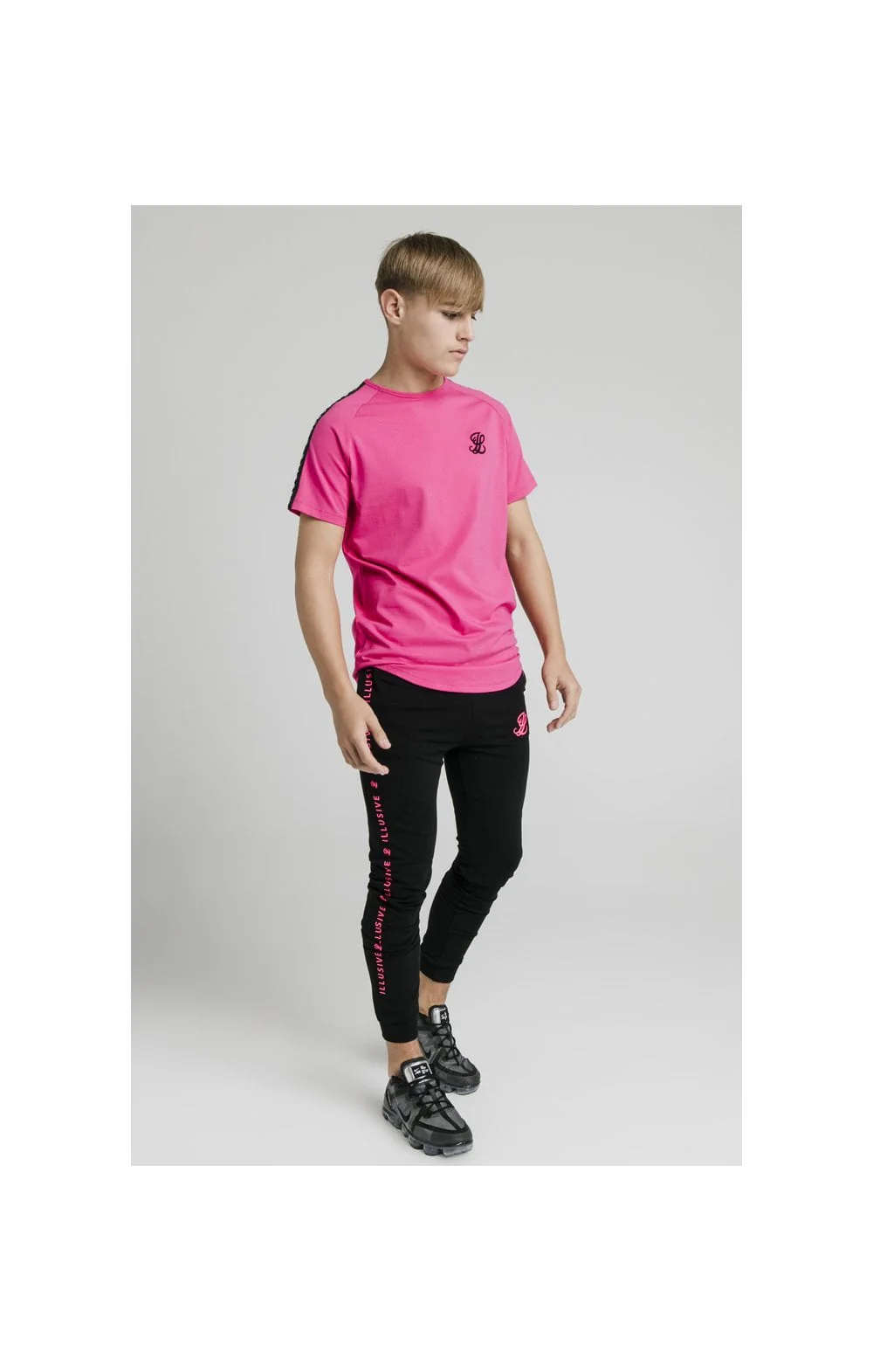 Illusive London Tape Tee – Pink - Image 5