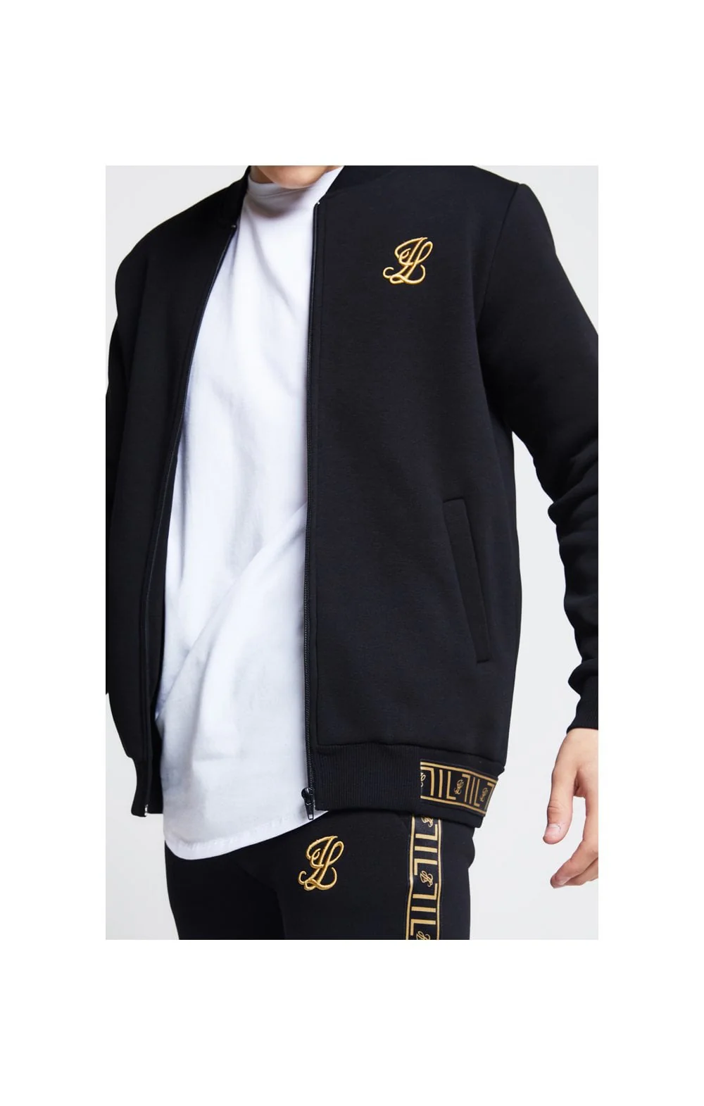 Illusive London Taped Bomber – Black - Image 6