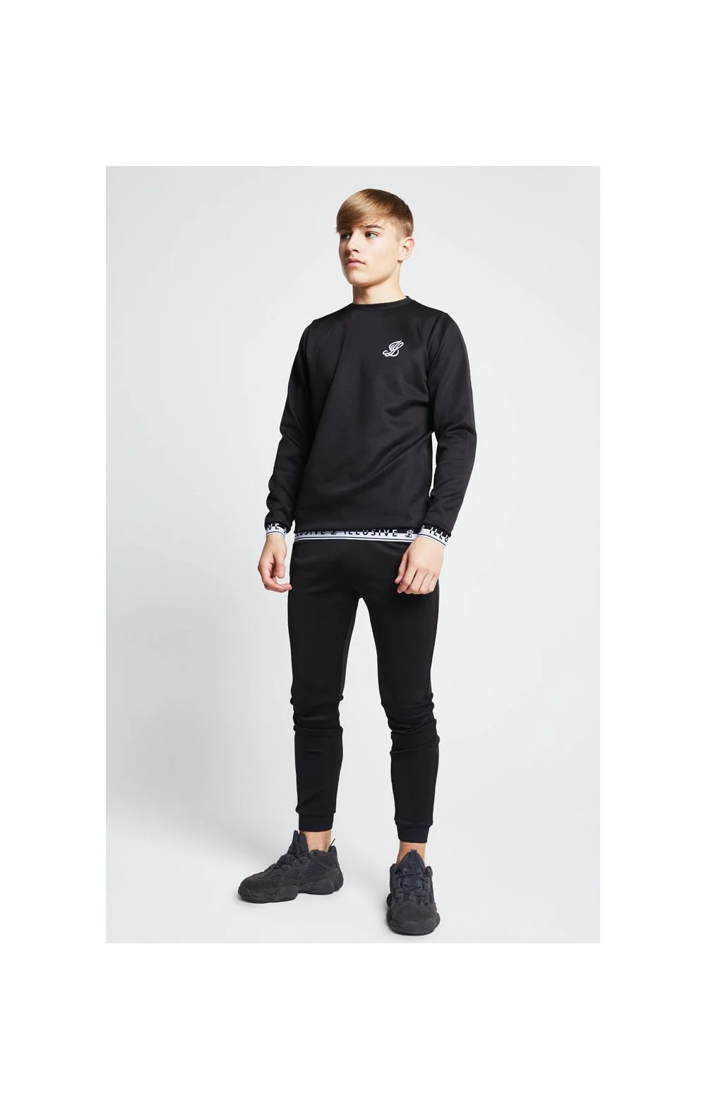 Illusive London Taped Crew Sweater - Black - Image 3