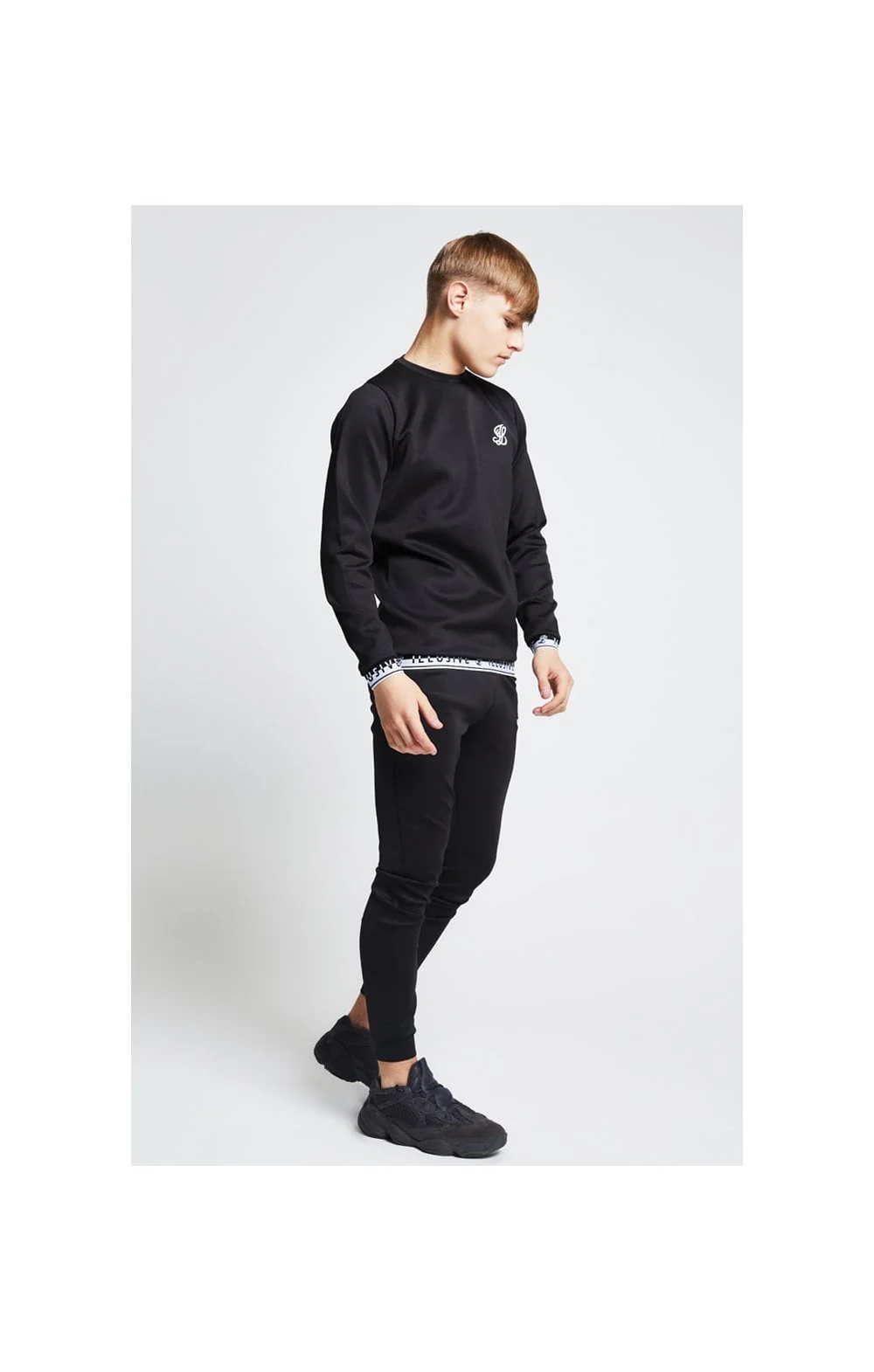 Illusive London Taped Crew Sweater - Black - Image 4