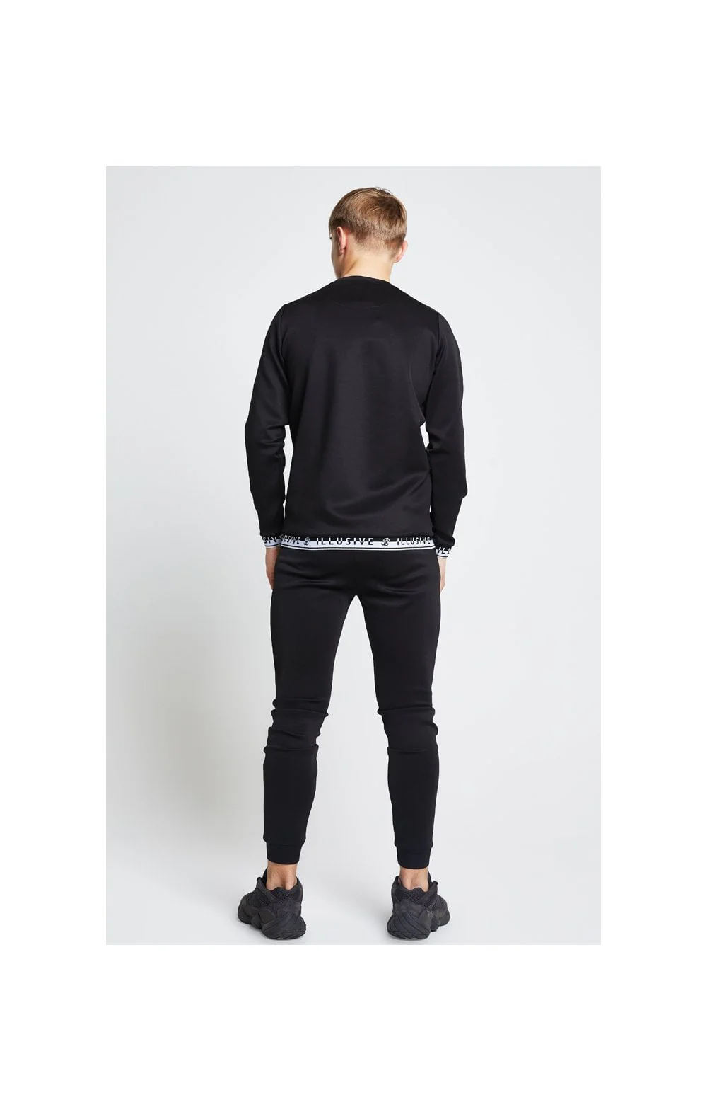 Illusive London Taped Crew Sweater - Black - Image 5