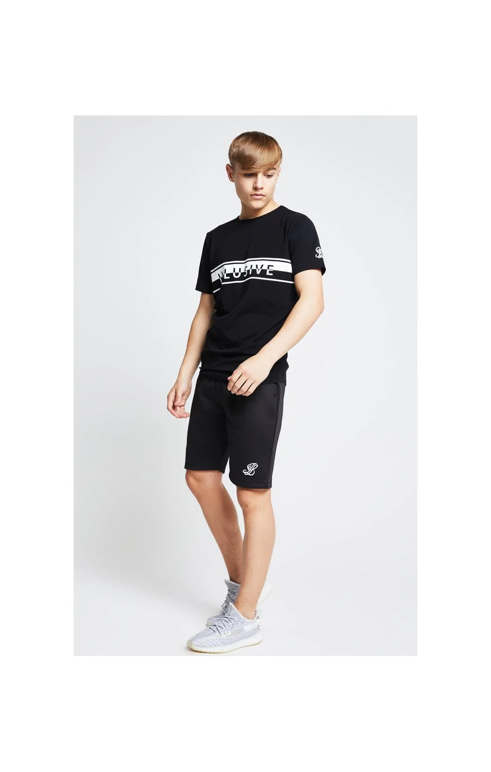 Illusive London Tape Jersey Shorts - Black - Image 3