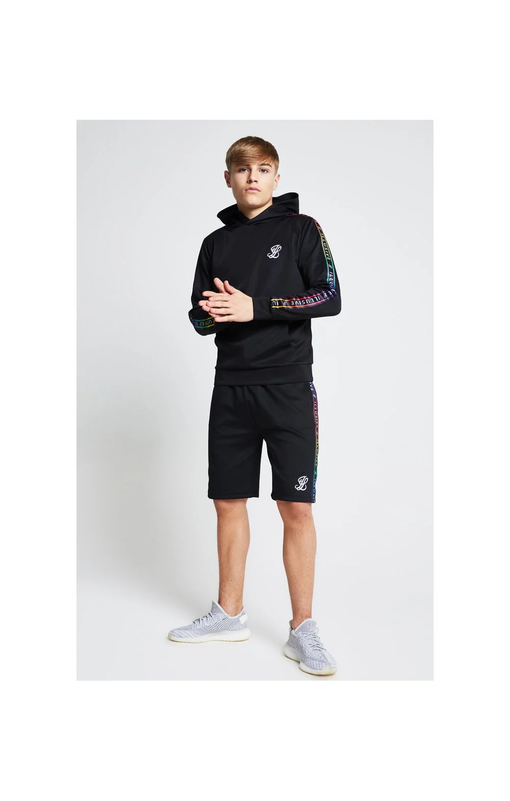 Illusive London Taped Overhead Hoodie - Black - Image 4