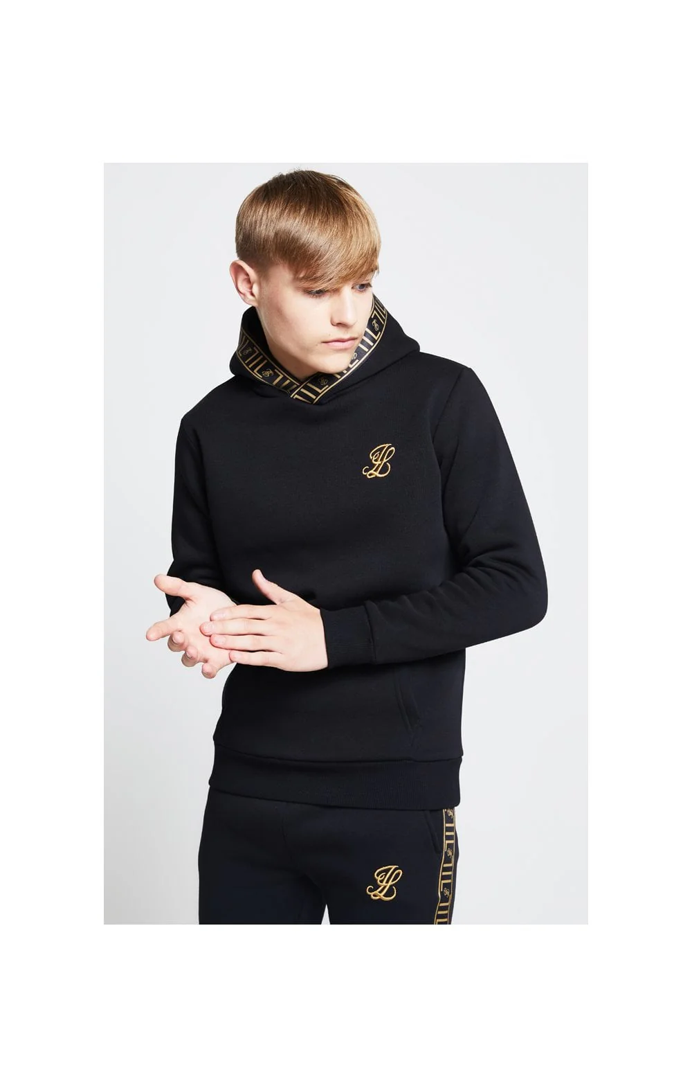 Illusive London Taped Overhead Hoodie - Black