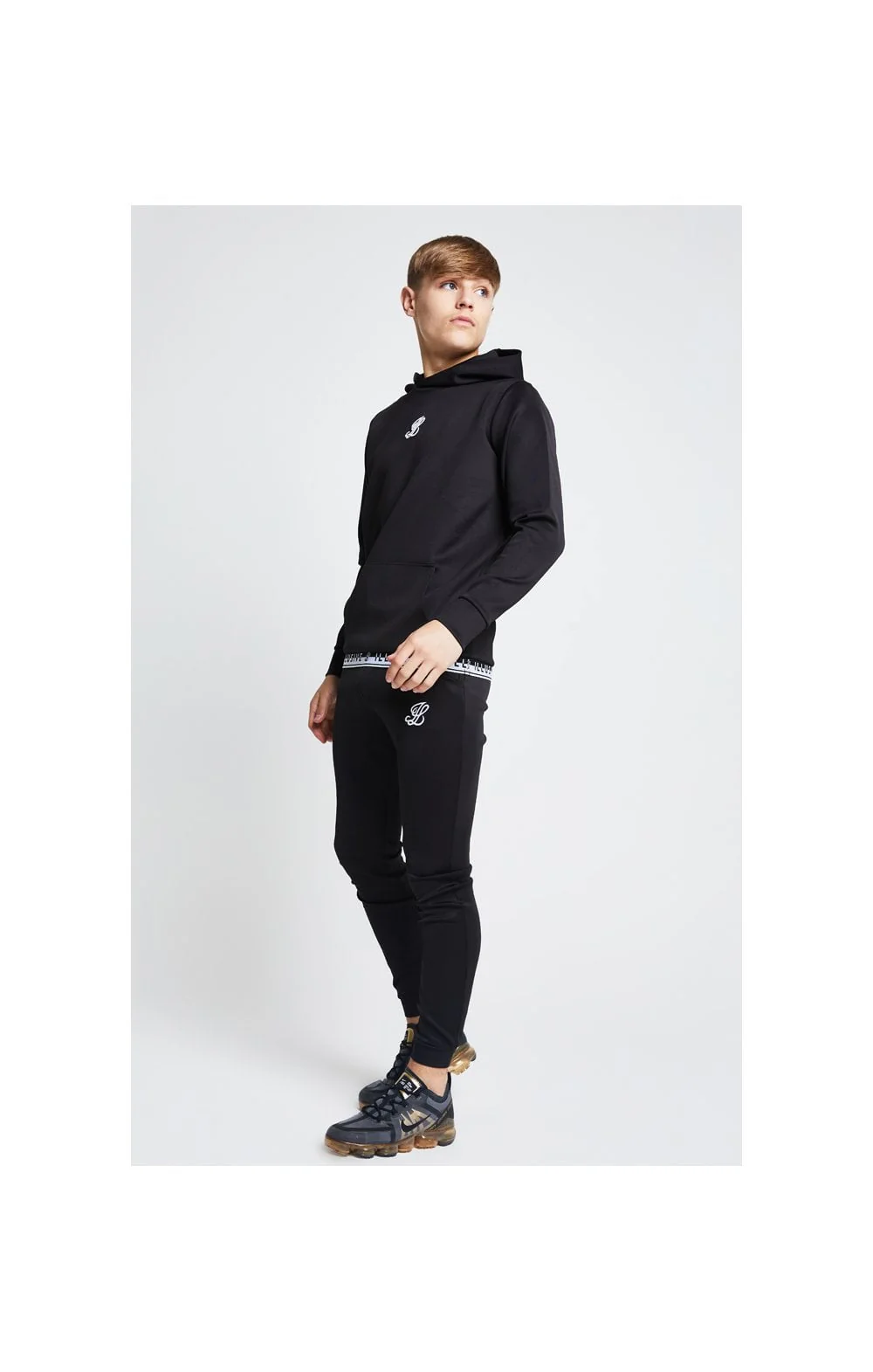 Illusive London Taped Overhead Hoodie - Black - Image 3