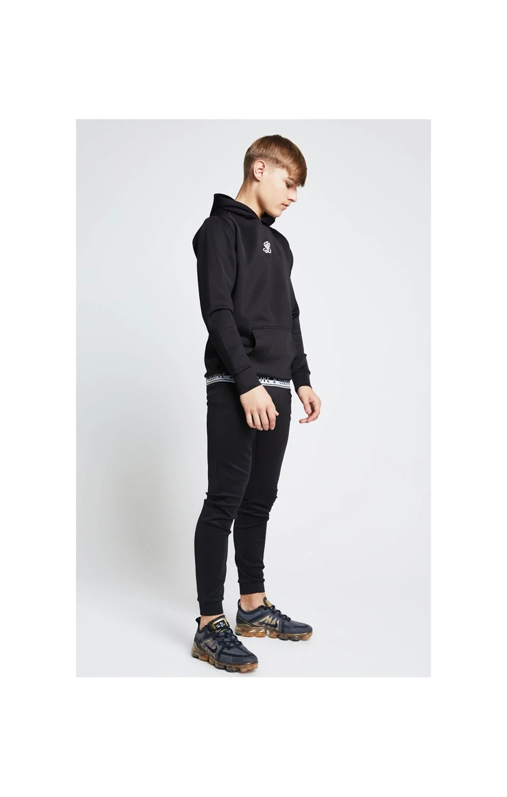 Illusive London Taped Overhead Hoodie - Black - Image 4