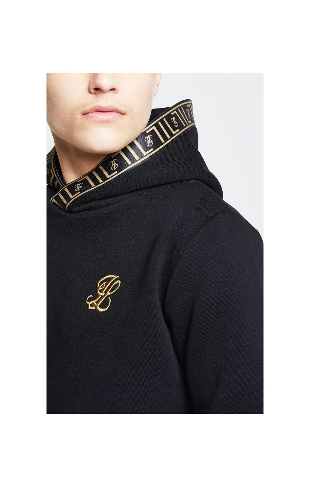 Illusive London Taped Overhead Hoodie - Black - Image 2