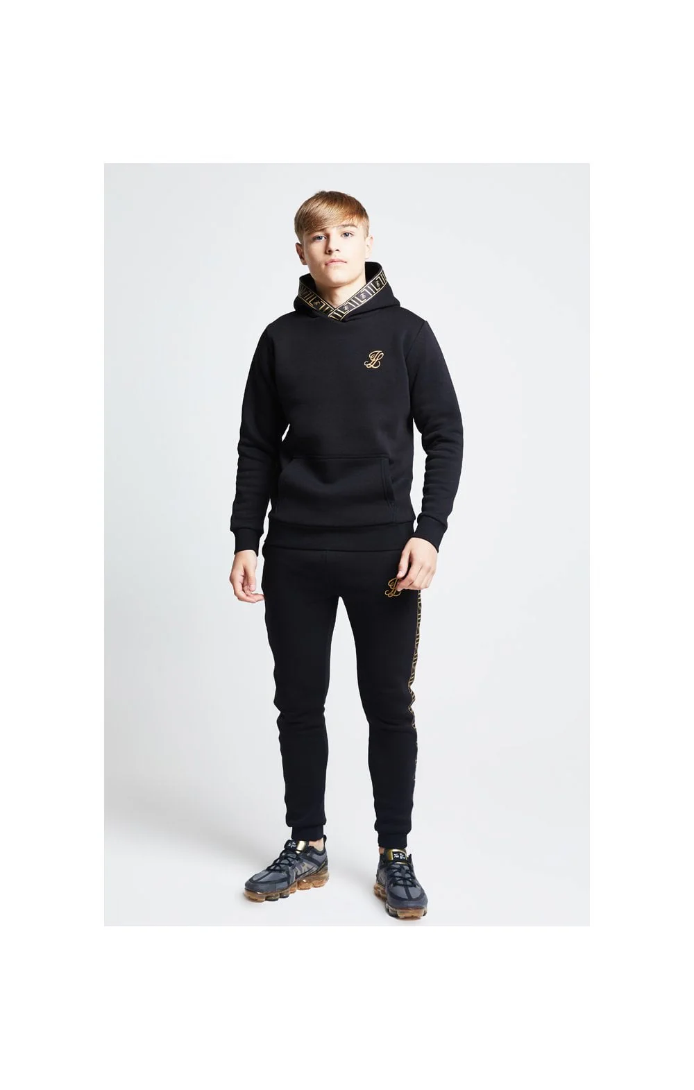 Illusive London Taped Overhead Hoodie - Black - Image 3