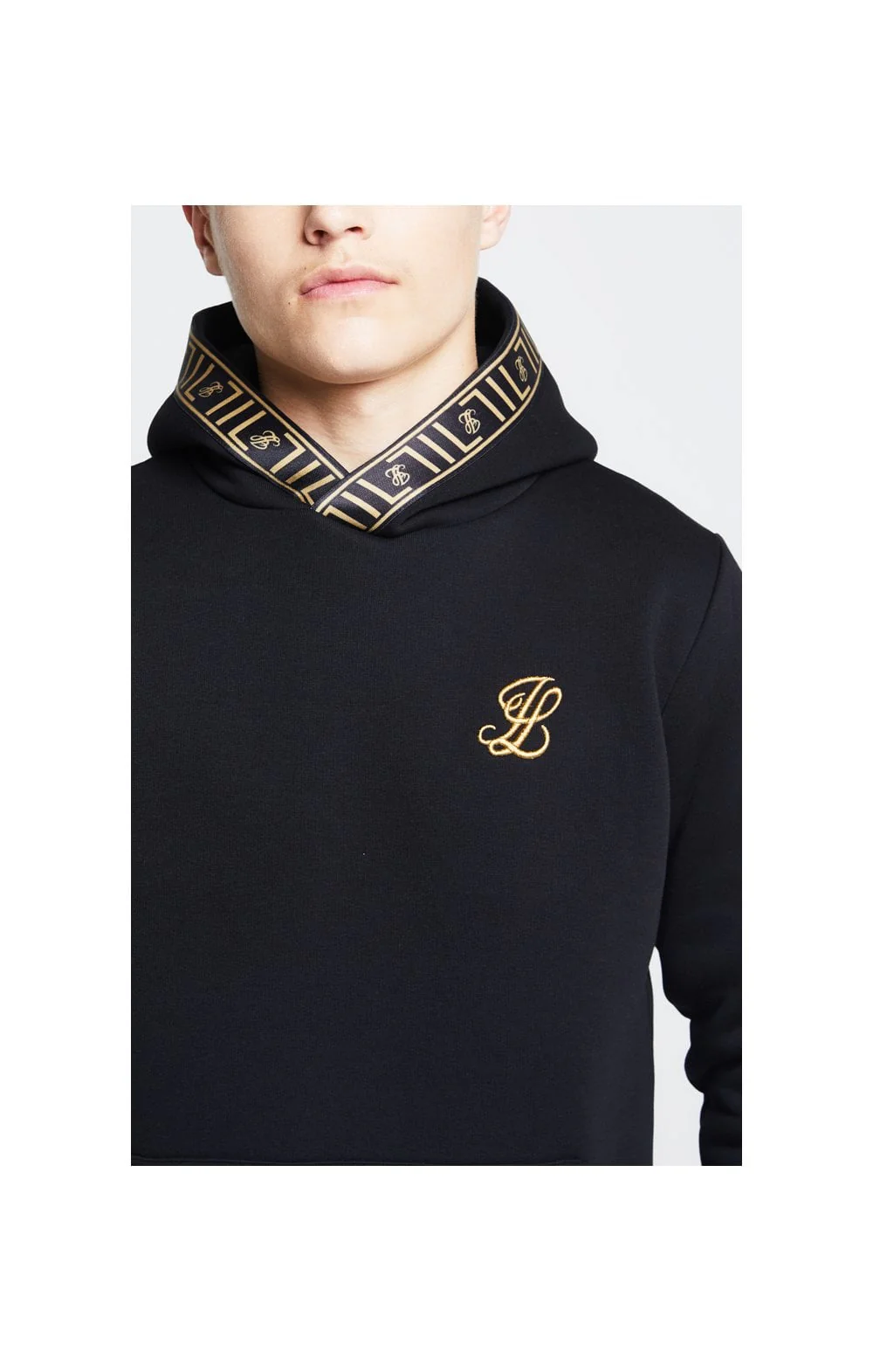 Illusive London Taped Overhead Hoodie - Black - Image 5