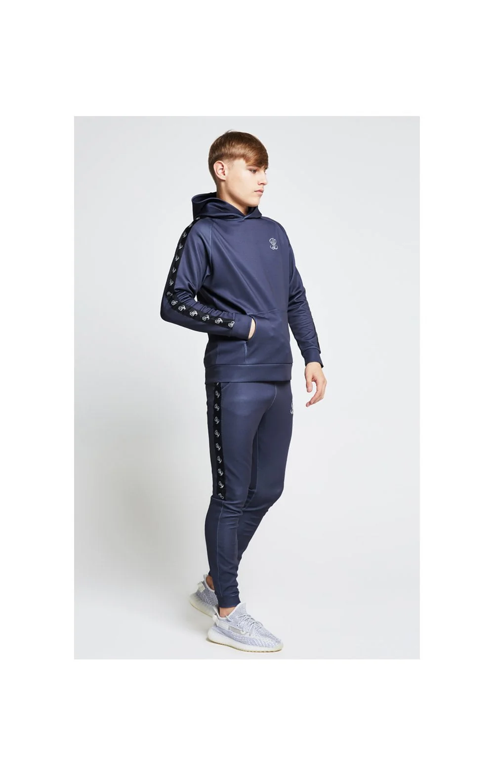 Illusive London Taped Overhead Hoodie - Grey - Image 3