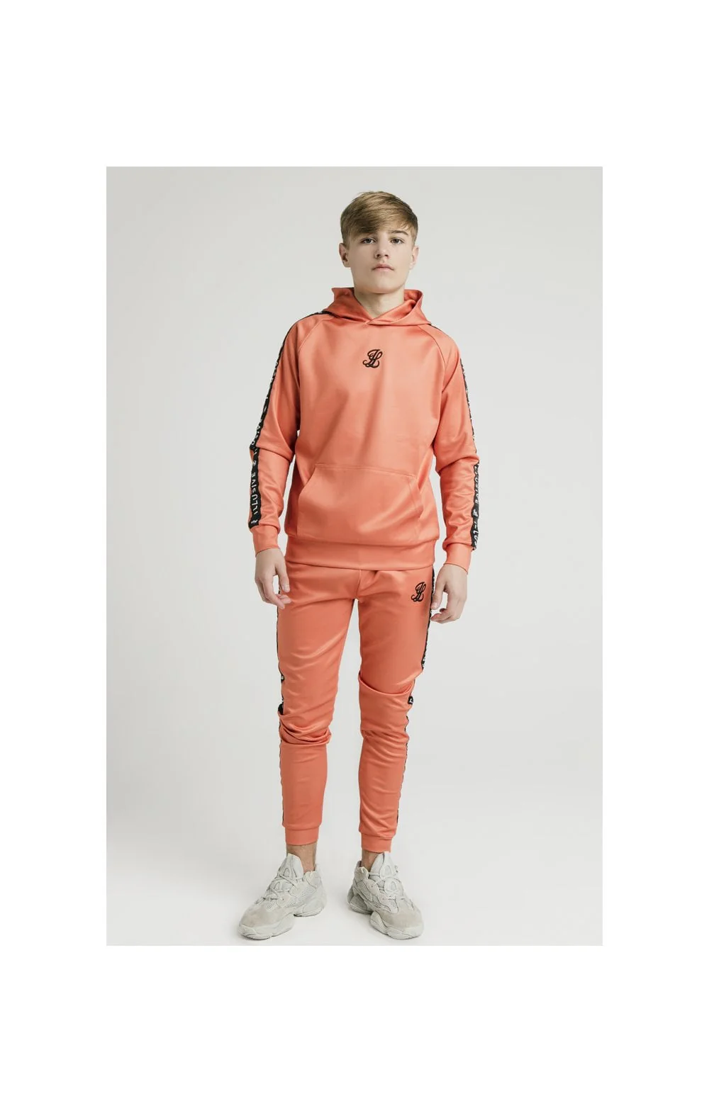 Illusive London Taped Overhead Hoodie - Orange - Image 4