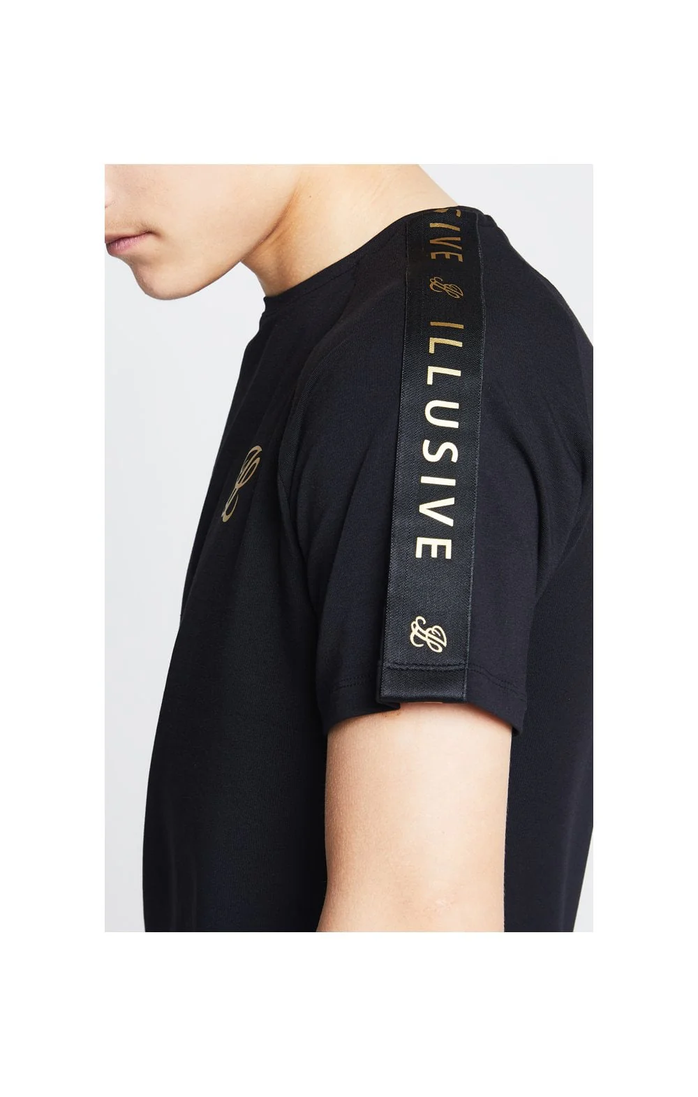 Illusive London Taped Raglan Tee - Black - Image 2