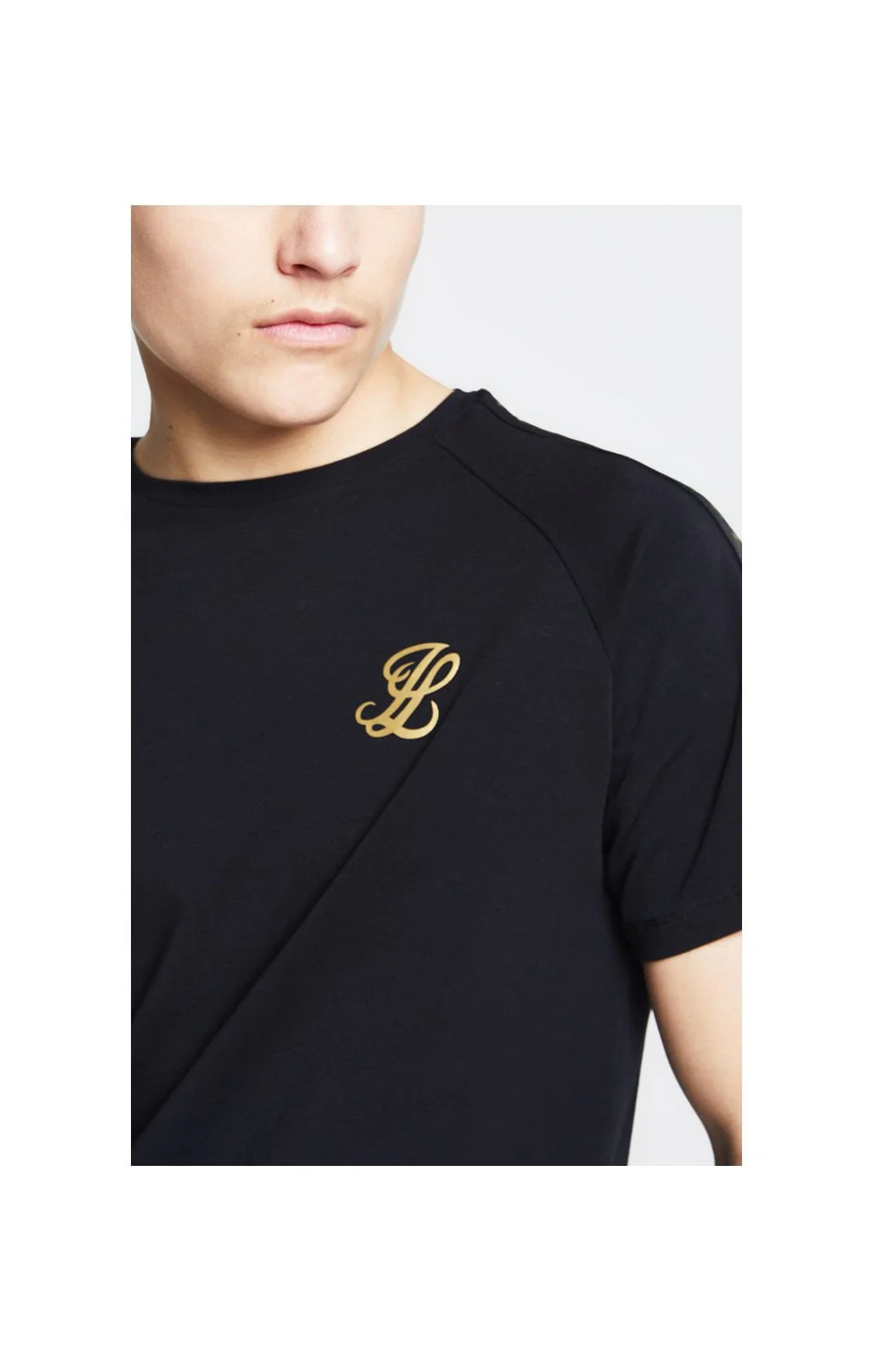 Illusive London Taped Raglan Tee - Black - Image 3