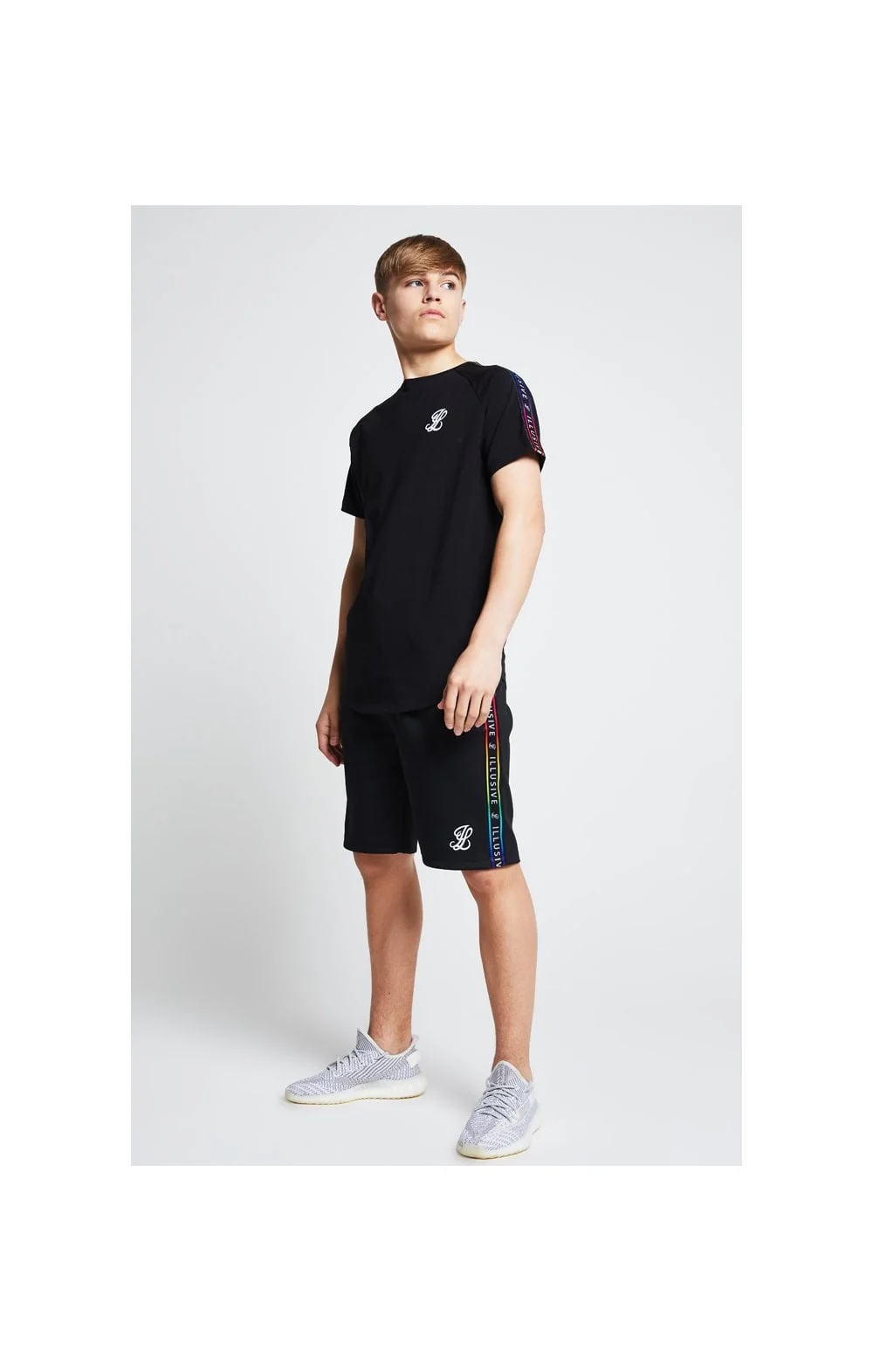 Illusive London Taped Raglan Tee - Black - Image 5