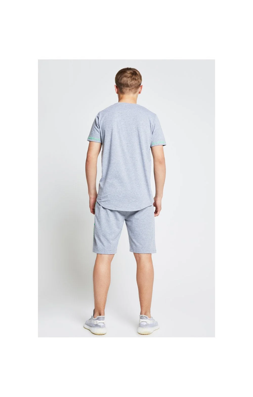 Illusive London Tee – Grey & Neon Green - Image 6