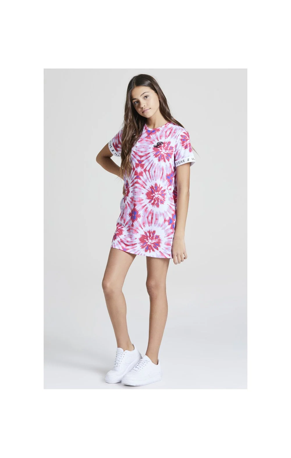 Illusive London Tie Dye T-Shirt Dress - Multi - Image 2