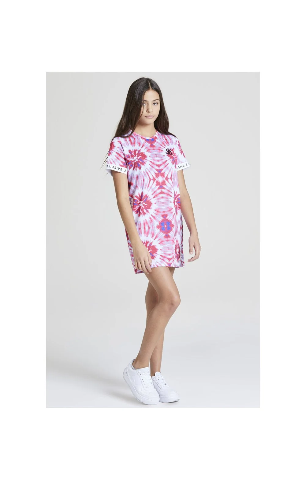Illusive London Tie Dye T-Shirt Dress - Multi - Image 4