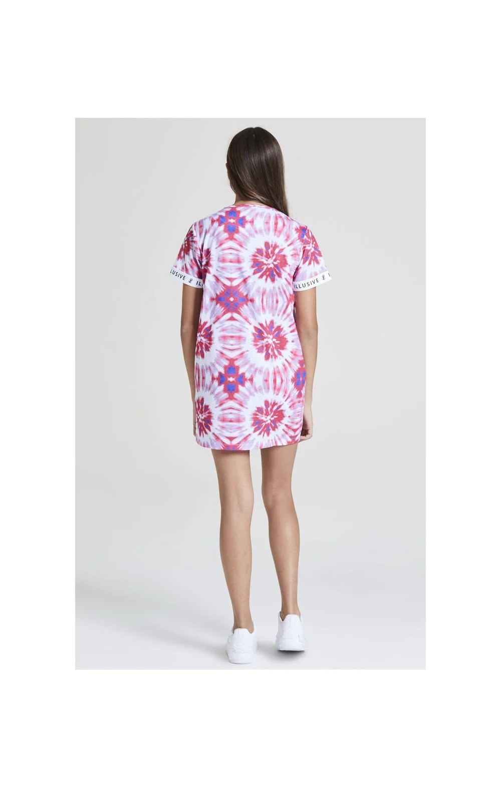 Illusive London Tie Dye T-Shirt Dress - Multi - Image 5