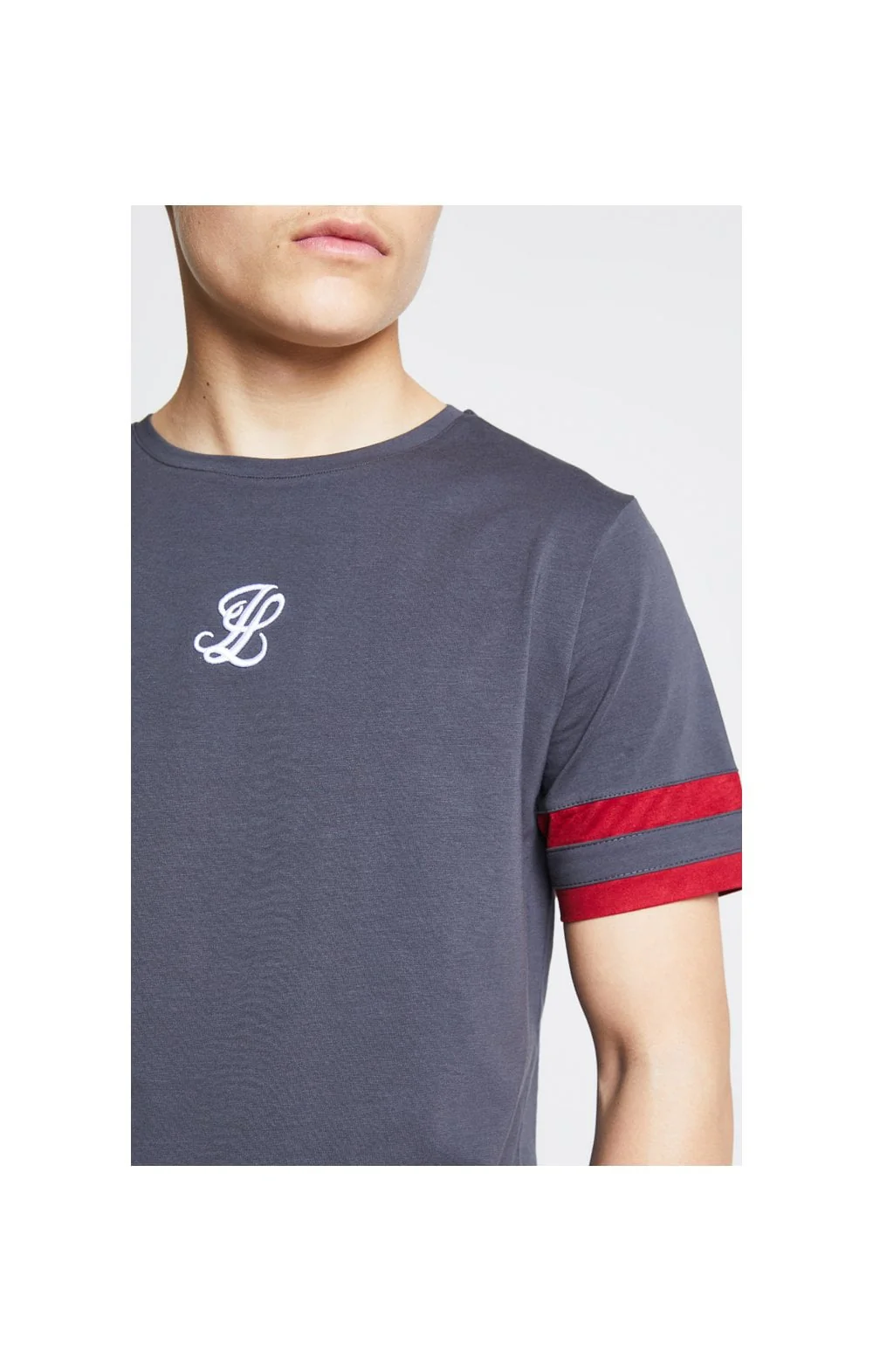 Illusive London Tournament Tee – Grey & Pink - Image 2