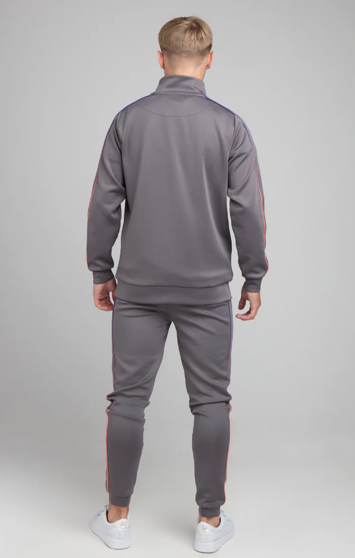 Boys Illusive Grey 1/4 Zip Funnel Neck - Image 5