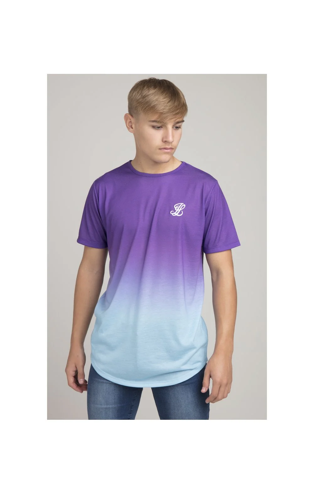 Boys Illusive Purple Fade T-Shirt - Image 2