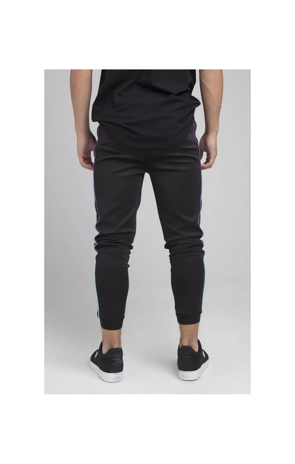Boys Illusive Black Panelled Jogger - Image 3