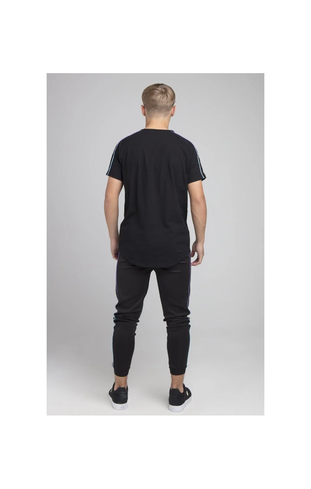Boys Illusive Black Panelled Jogger - Image 5