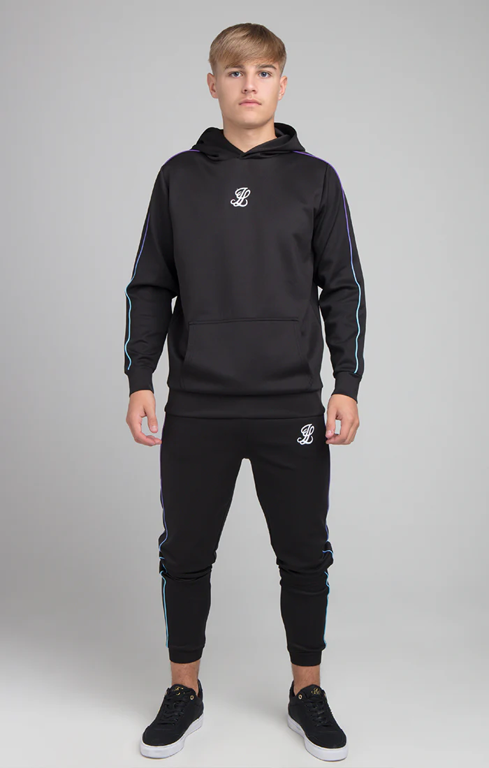 Boys Illusive Black Overhead Hoodie - Image 3