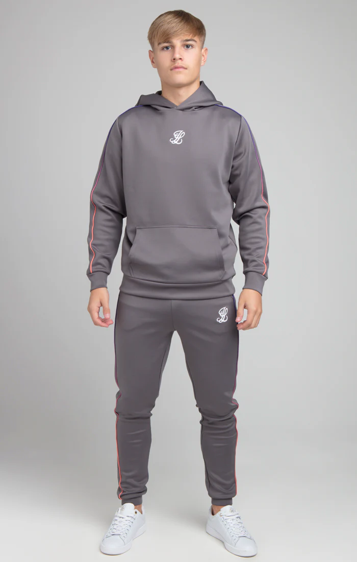 Boys Illusive Grey Overhead Hoodie - Image 3