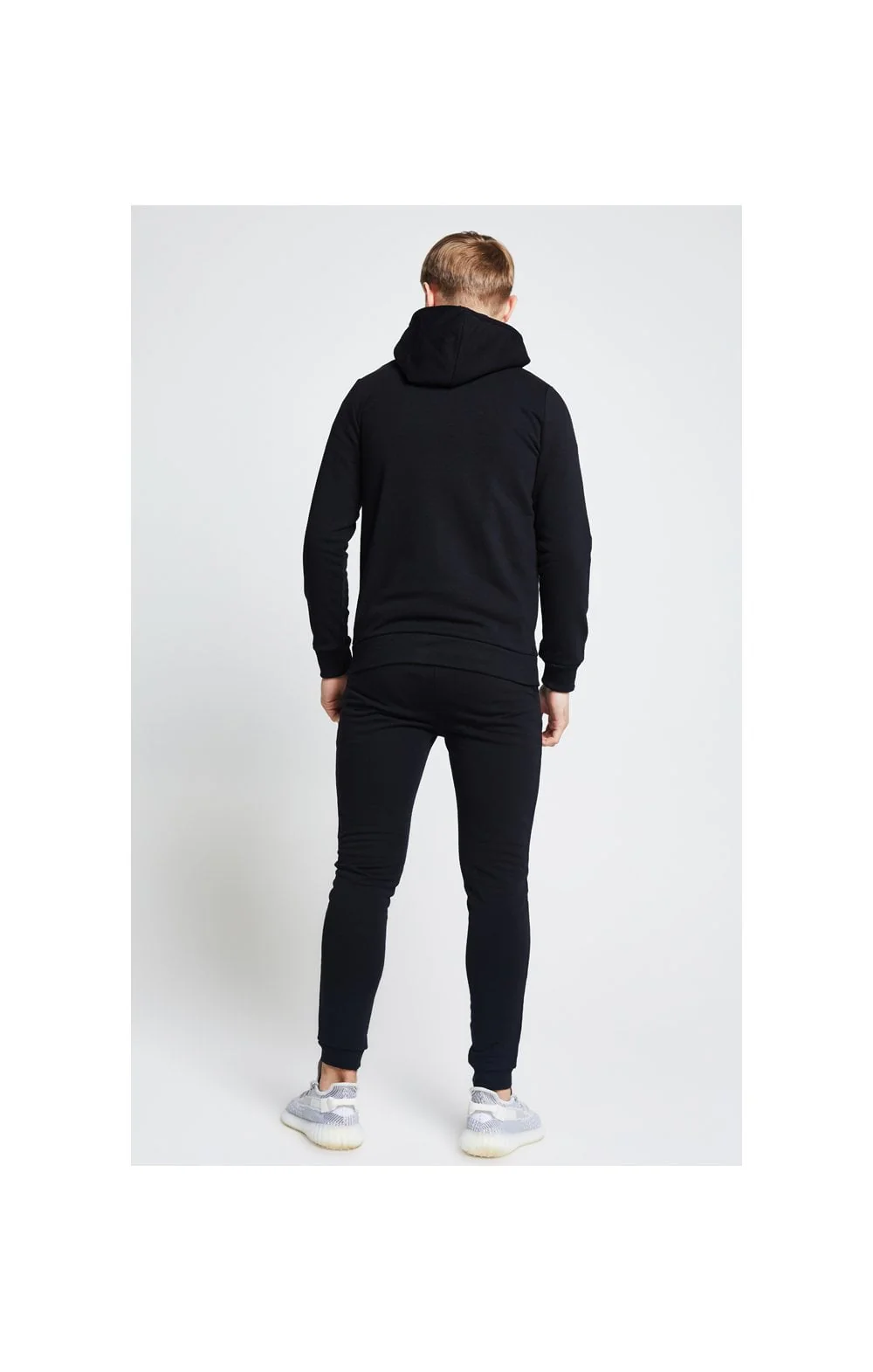 Boys Illusive Black Zip Thru Hoodie - Image 6