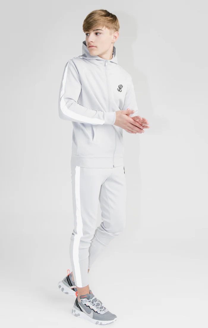 Illusive London Zip Through Reflect Hoodie - Grey - Image 4