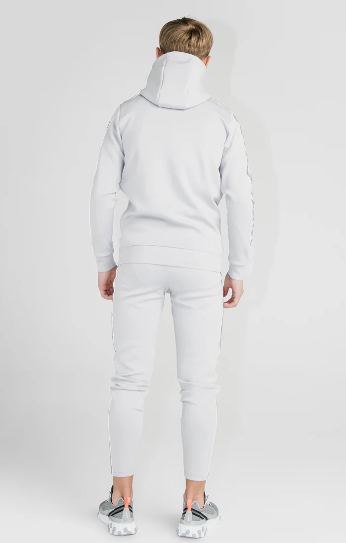 Illusive London Zip Through Reflect Hoodie - Grey - Image 5