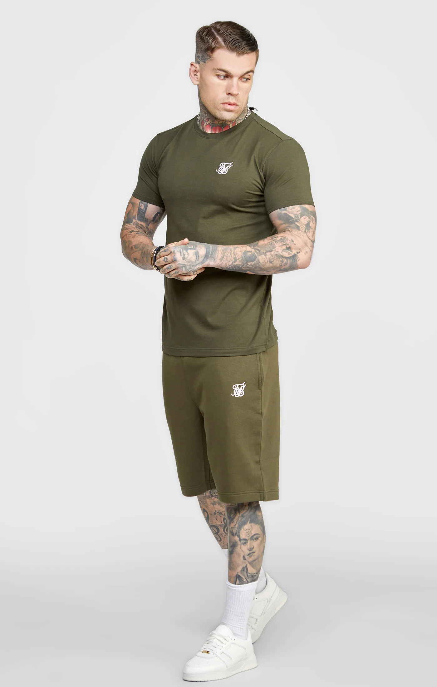 Khaki Essential Fleece Short - Image 3