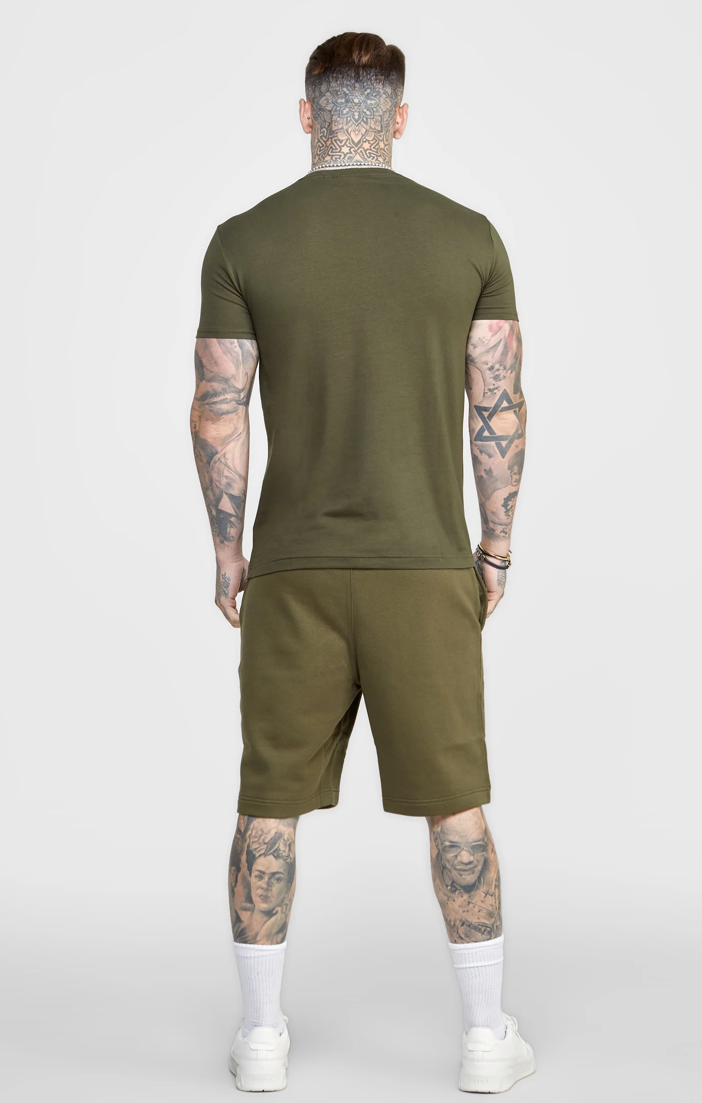 Khaki Essential Fleece Short - Image 4