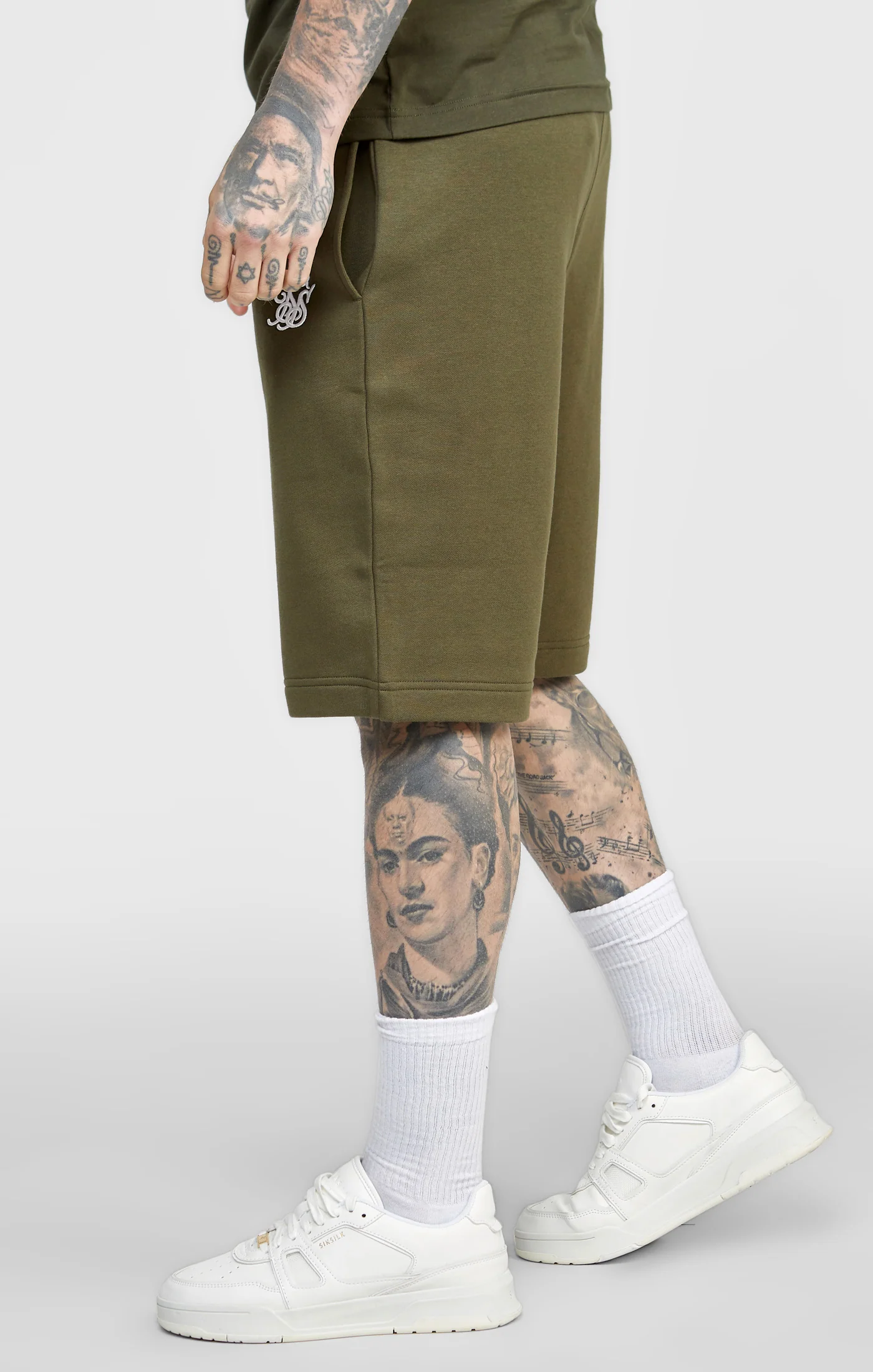 Khaki Essential Fleece Short - Image 5