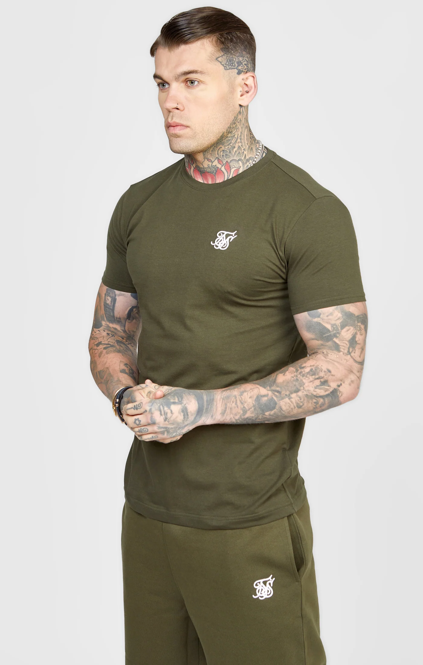Khaki Essential Muscle Fit T-Shirt
