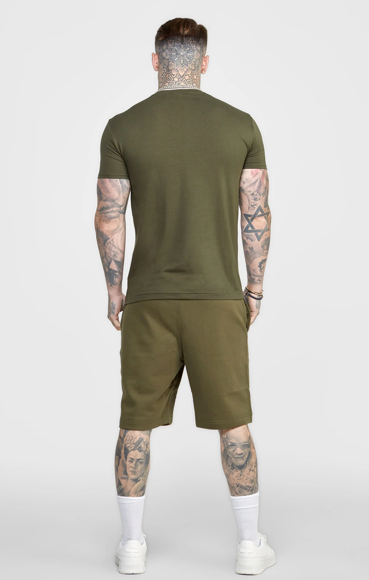 Khaki Essential Muscle Fit T-Shirt - Image 4