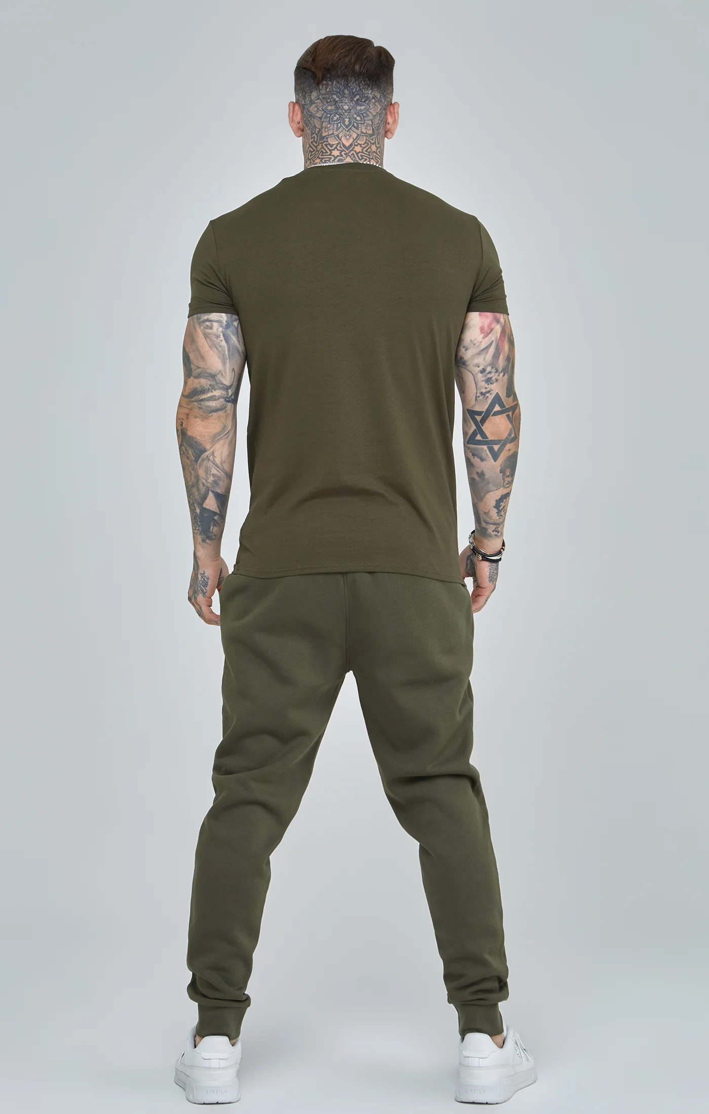 Khaki Essential Short Sleeve Muscle Fit T-Shirt - Image 5