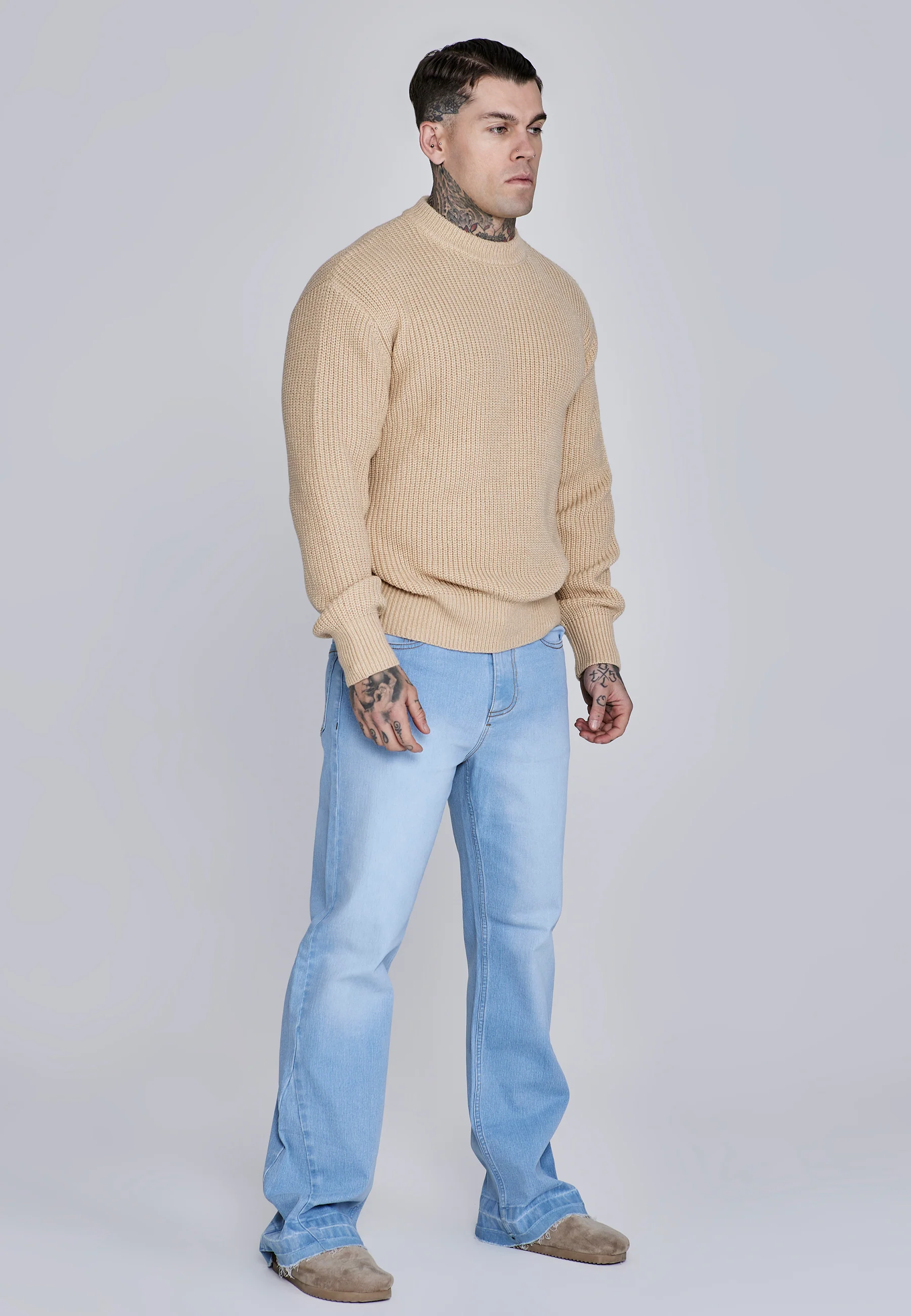 Ecru Knitted Sweater - Image 5