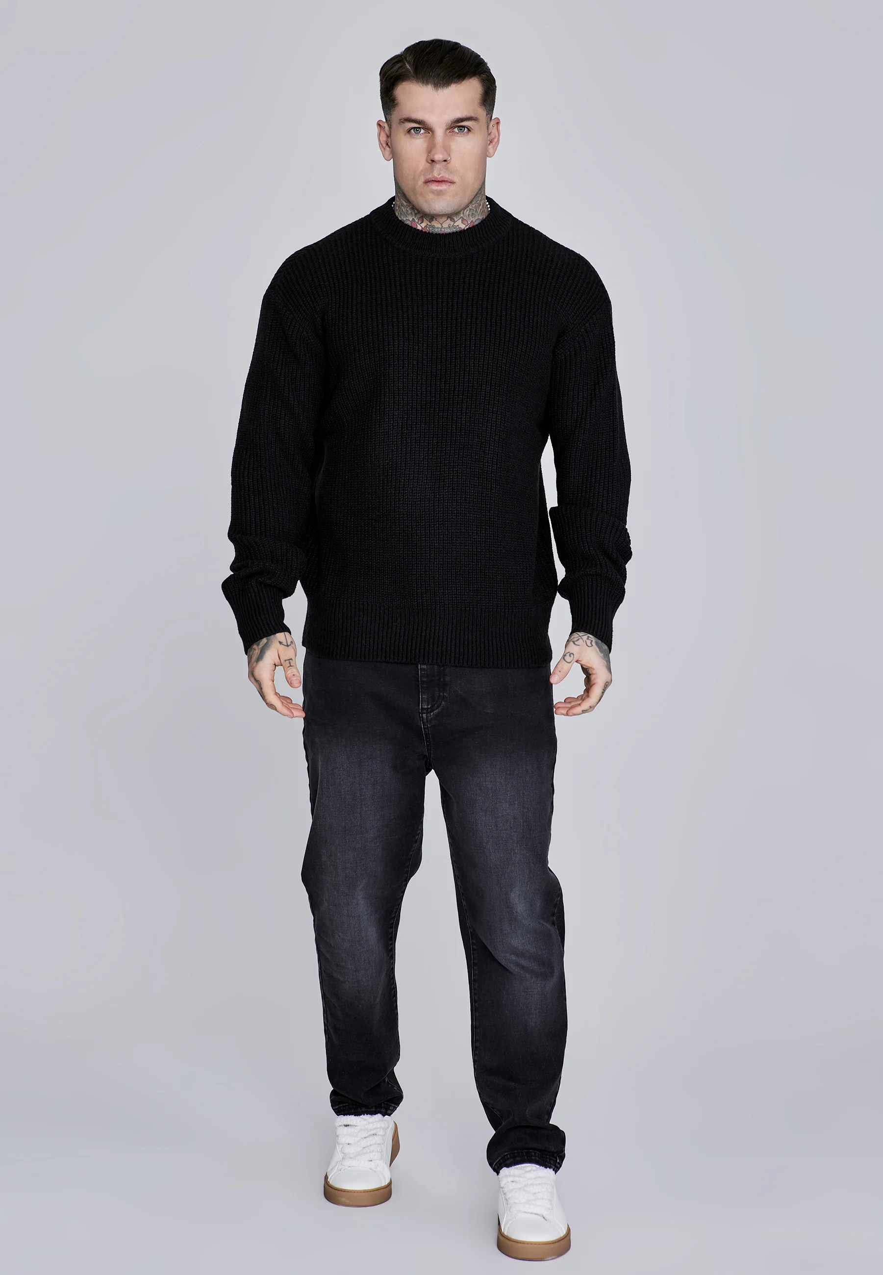 Black Knitted Sweater - Image 3