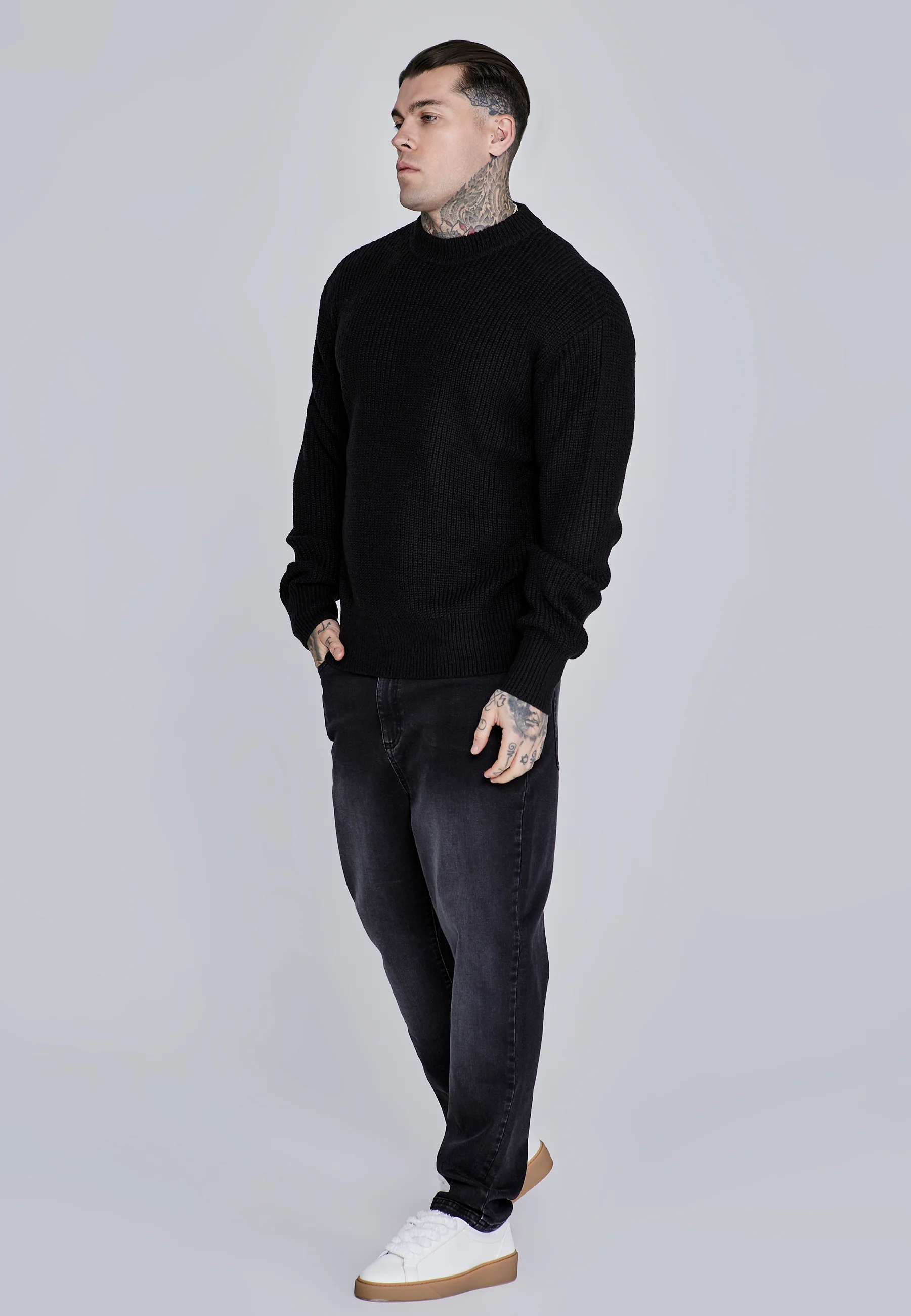 Black Knitted Sweater - Image 4