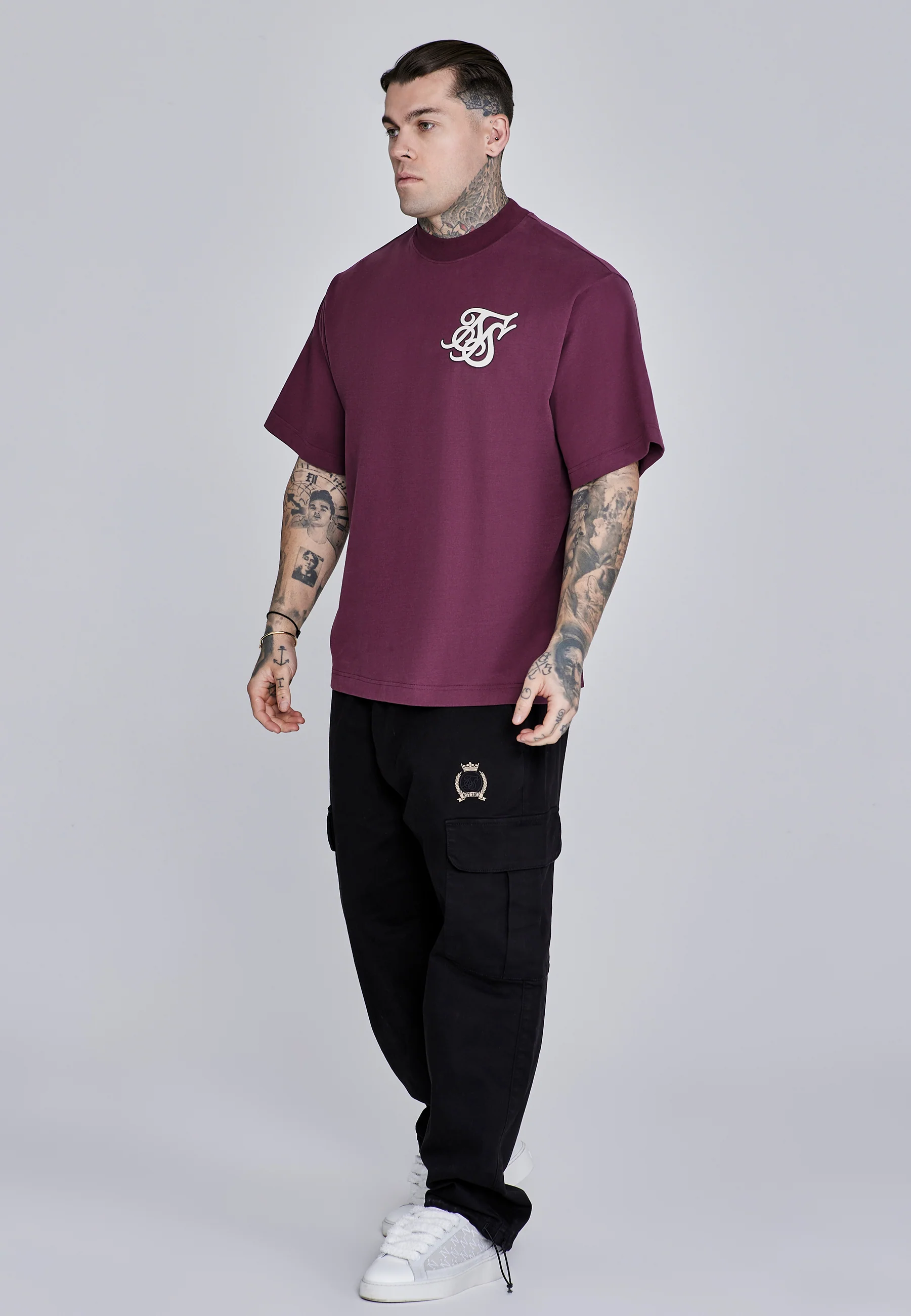 Burgundy Logo T-Shirt - Image 4