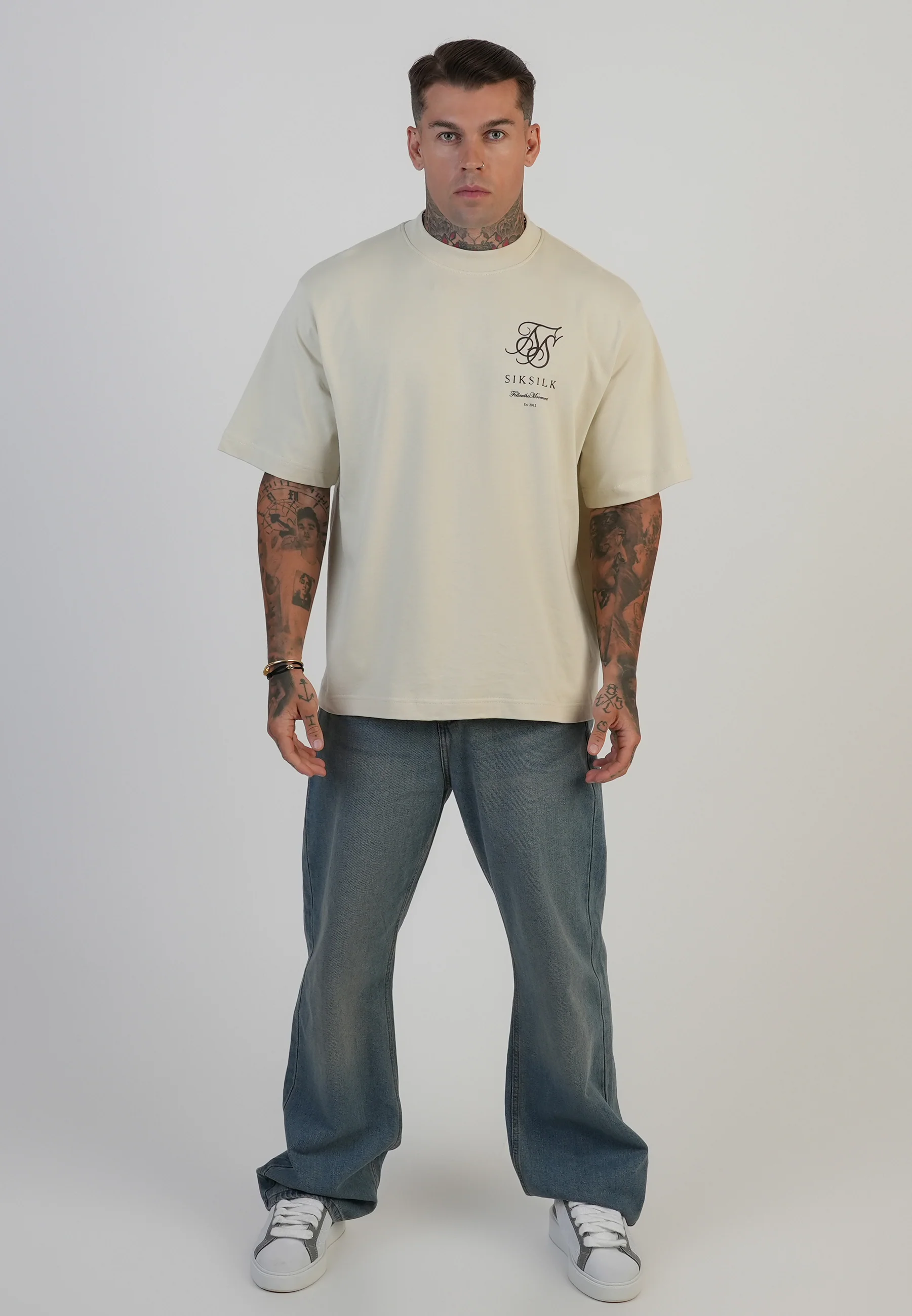 Ecru Logo T-Shirt - Image 4