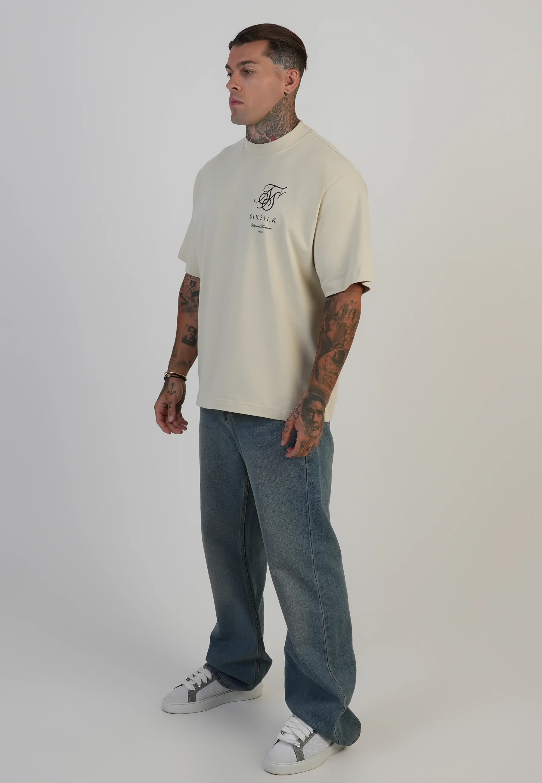 Ecru Logo T-Shirt - Image 5