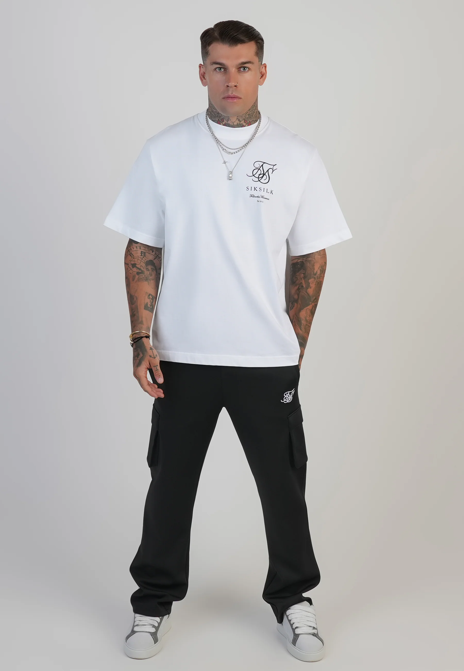 White Logo T-Shirt - Image 3